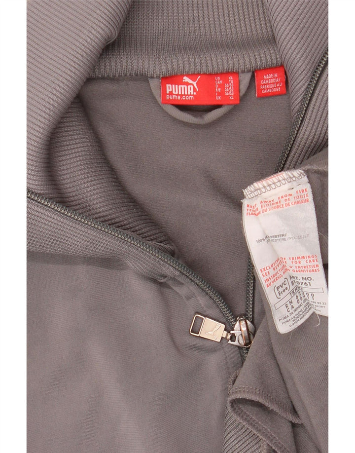 PUMA Herren-Trainingsanzug-Oberteil, Jacke, XL, Grau, Colourblock-Polyester