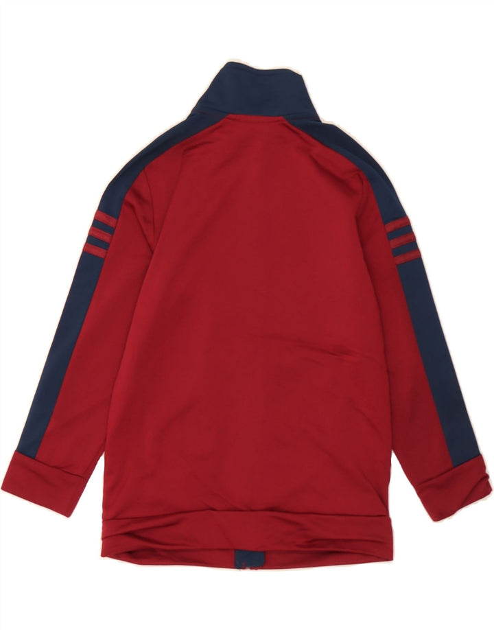ADIDAS Boys Graphic Tracksuit Top Jacket 6-7 Years Red Colourblock Vintage Adidas and Second-Hand Adidas from Messina Hembry 
