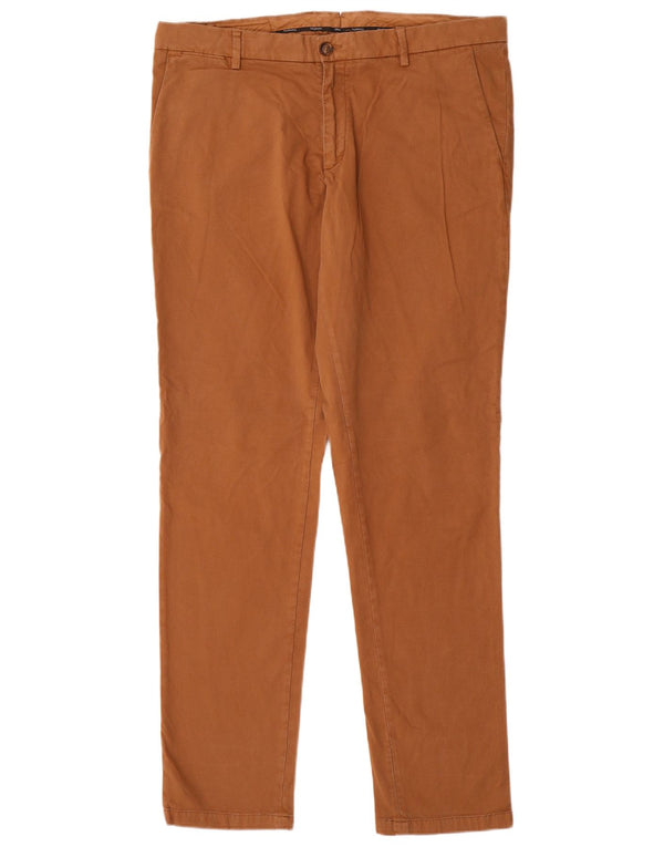 Trussardi Herren Skinny Chino-Hose W36 L34 Braune Baumwolle