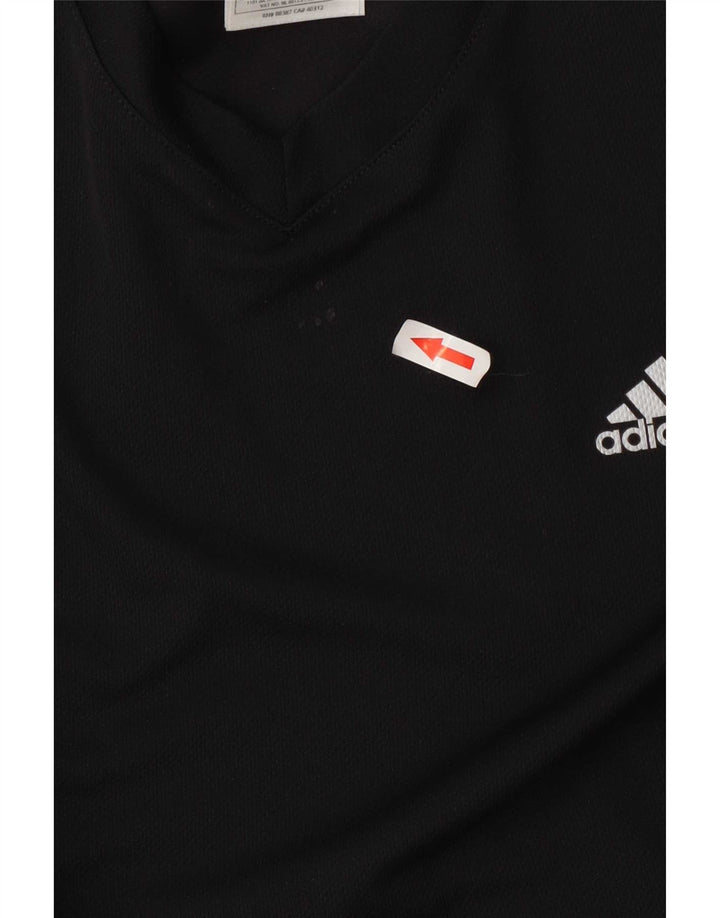 Adidas Damen Response Top Langarm UK 12 Medium Schwarz Polyester