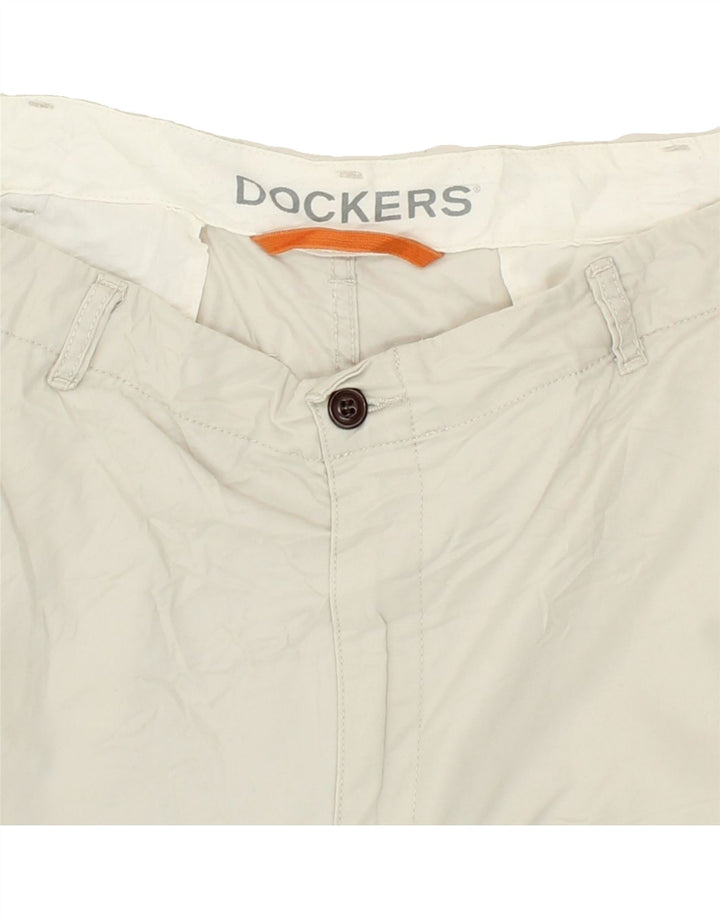 DOCKERS Mens Cargo Shorts W40 XL Off White Cotton Vintage Dockers and Second-Hand Dockers from Messina Hembry 