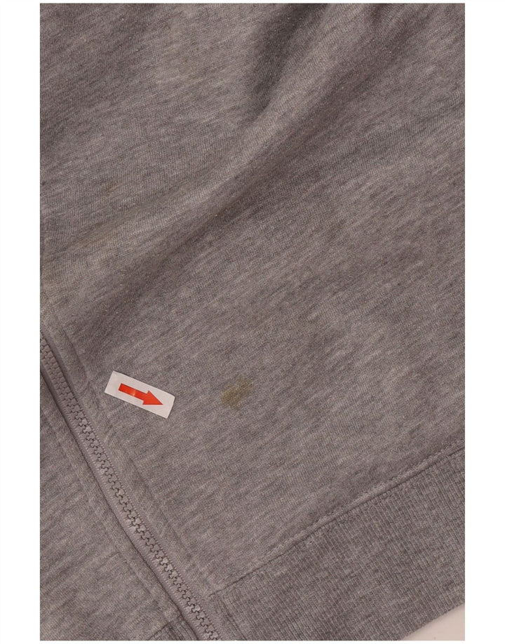Fila Damen-Trainingsanzugoberteil mit lockerer Passform, UK 14, mittelgraues Polyester