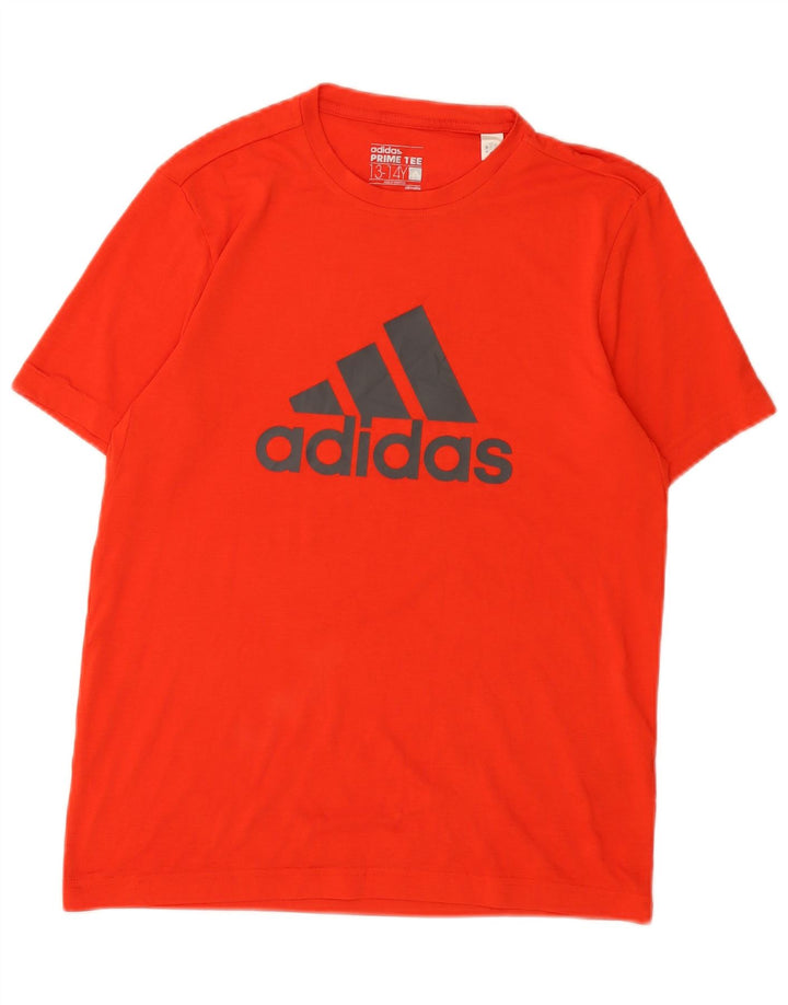 Adidas Jungen Climalite Graphic T-Shirt Top 13–14 Jahre, rotes Polyester