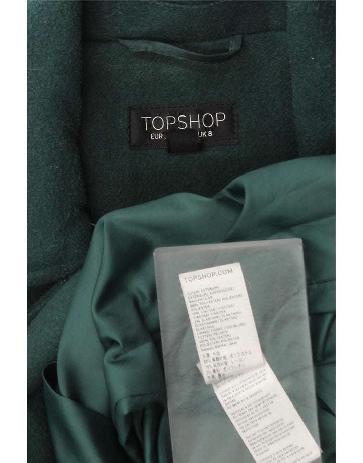 Topshop Damenmantel UK 8 Small Grün Polyester