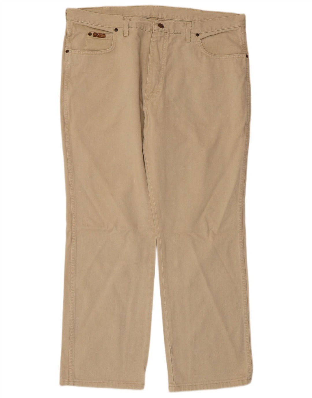 WRANGLER Herren Texas Straight Freizeithose W40 L30 Beige Baumwolle