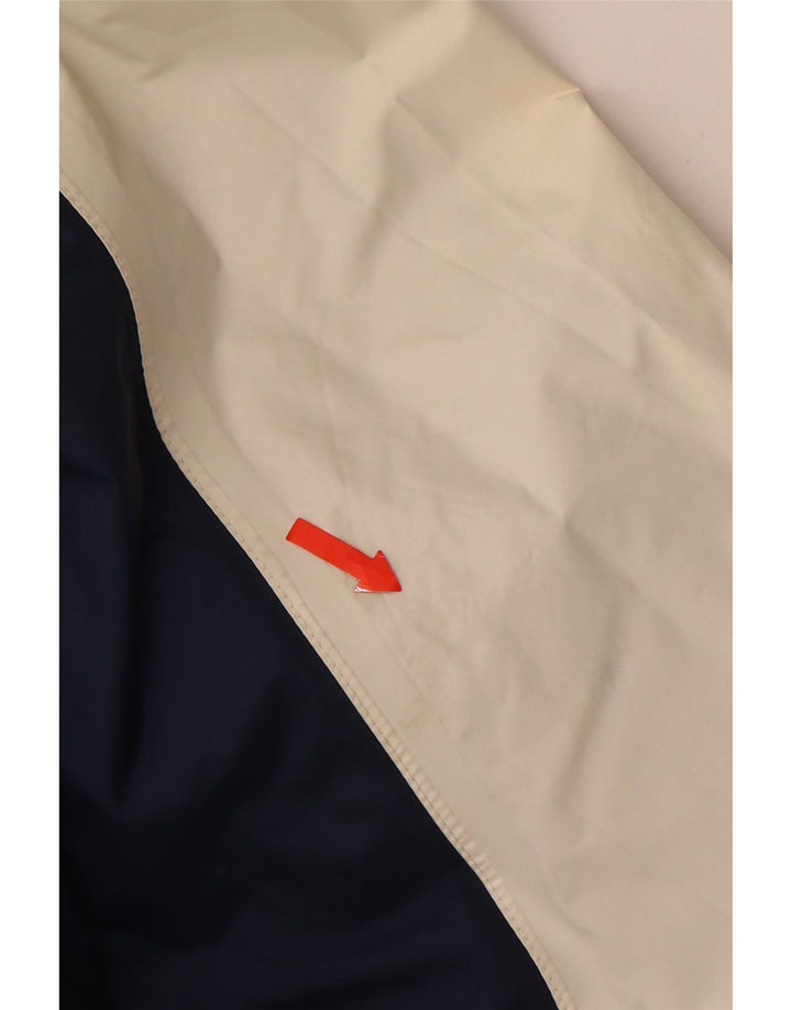 K-WAY Herren 2000 Regenjacke mit Kapuze, UK 44 2XL, weißes Colourblock-Polyamid