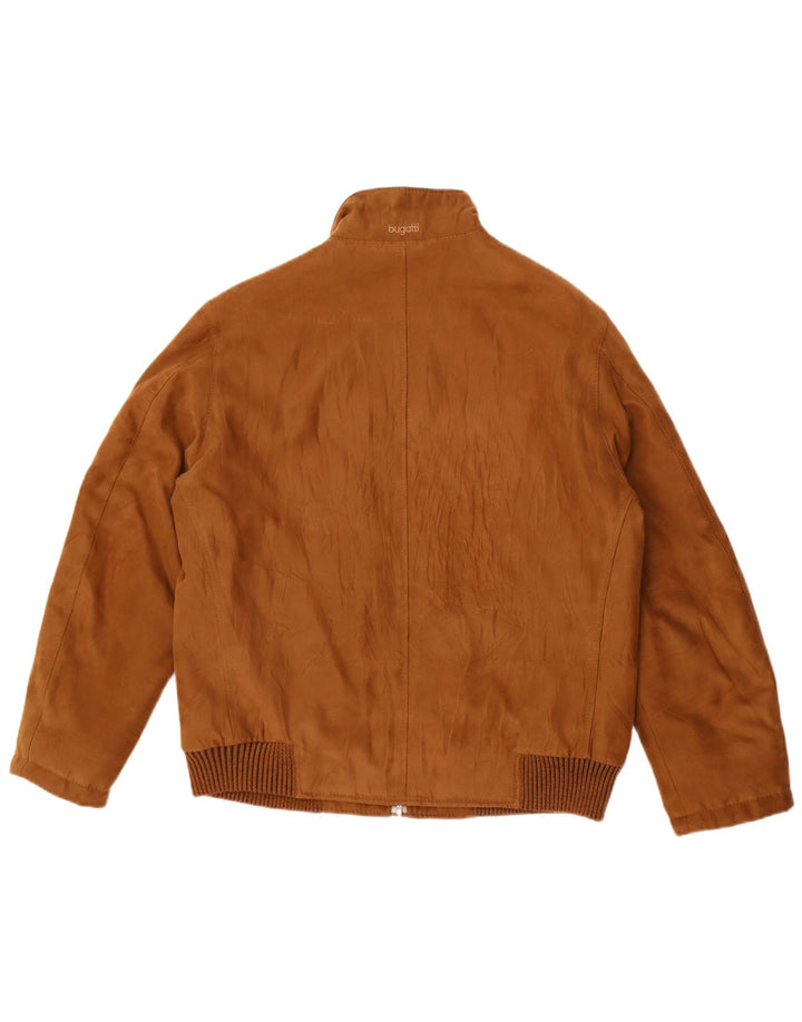 Bugatti Herren Bomberjacke IT 48 Mittelbraunes Polyester