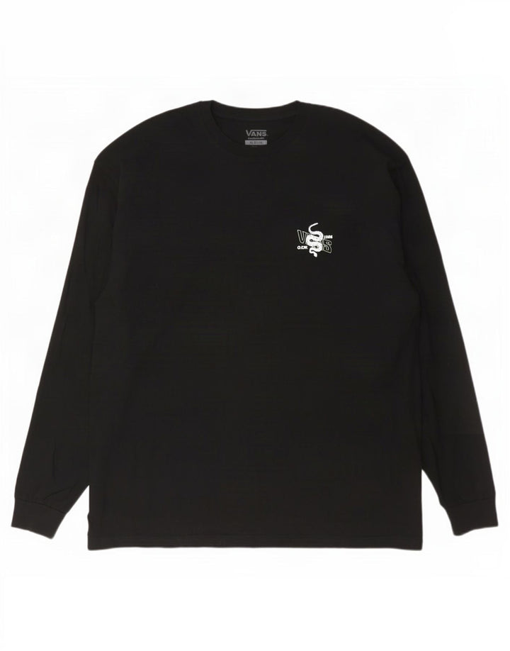 Vans Herren Classic Fit Graphic Top Langarm 2XL Schwarz Baumwolle