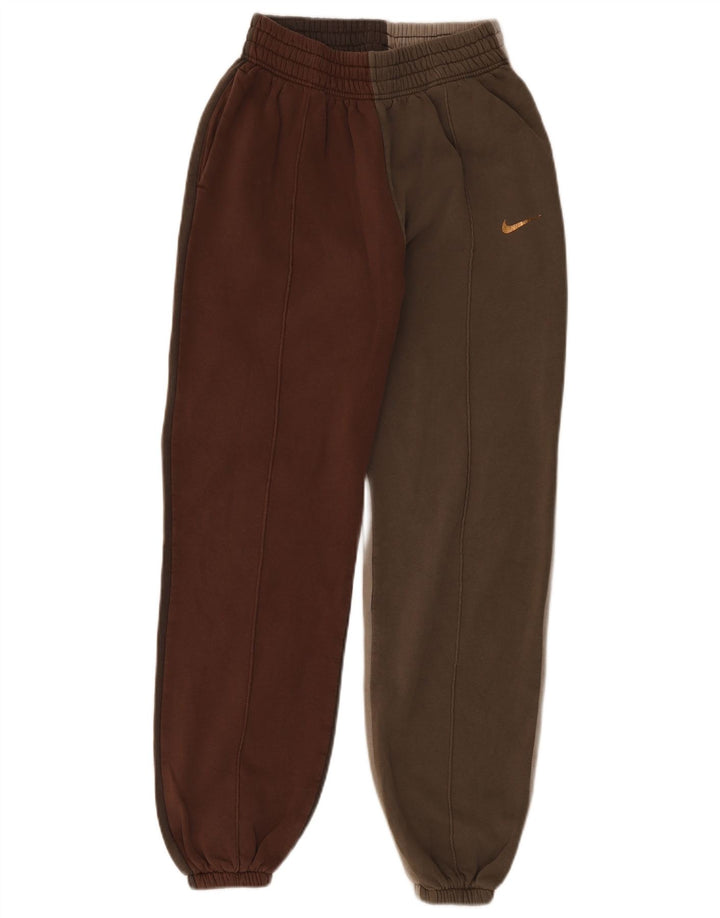 Nike Herren-Trainingshose, Jogginghose, klein, mehrfarbig, Colourblock-Baumwolle