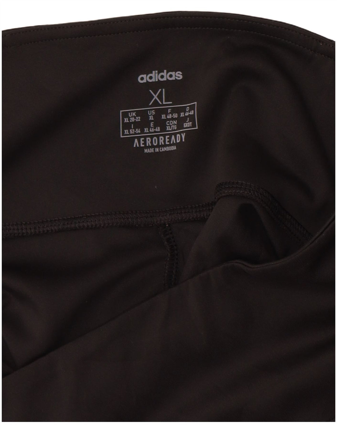 Adidas Damen Aeroready Leggings UK 20/22 XL Schwarz Polyester