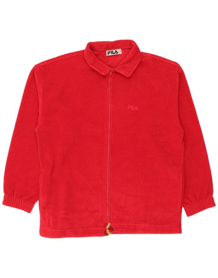 Fila Herren Fleecejacke IT 48 Mittelrot