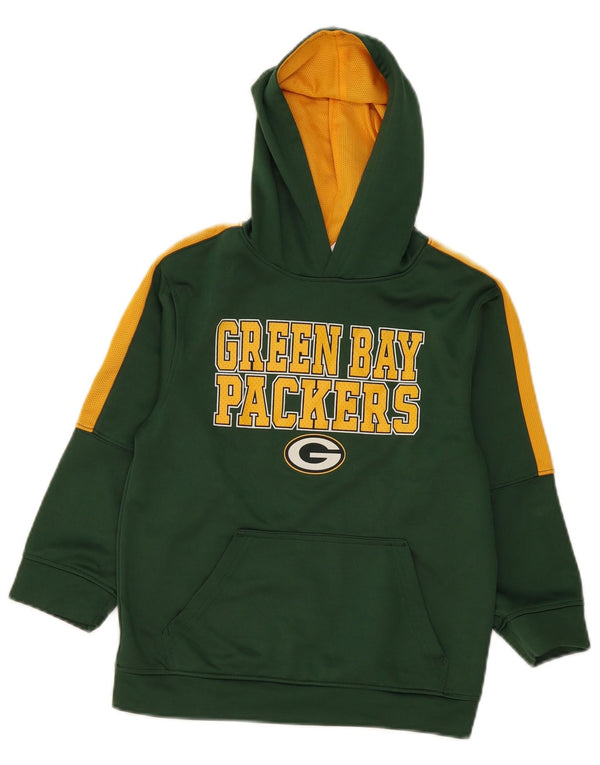 NFL TEAM APPAREL Jungen Green Bay Packers Kapuzenpullover, 7–8 Jahre, Größe S, Grün