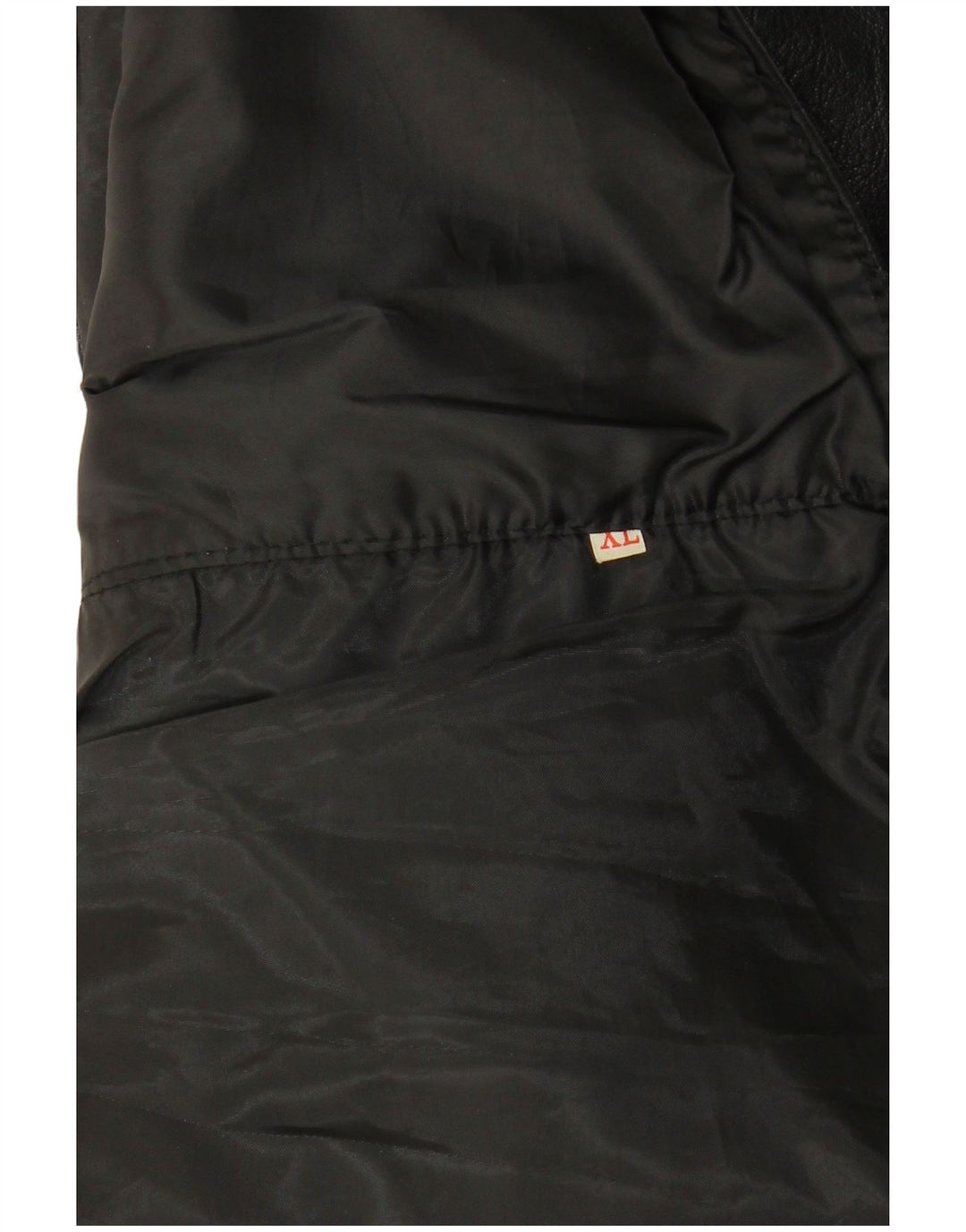 VINTAGE Herren Lederweste XL Schwarz