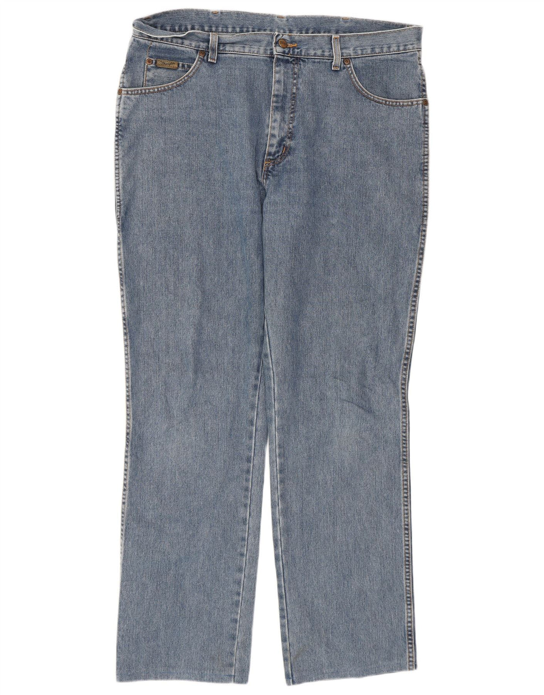 Wrangler Herren Straight Jeans W36 L32 Blue Cotton Classic