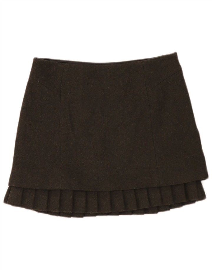 Jigsaw Damen Minirock UK 12 Medium W31 Khaki