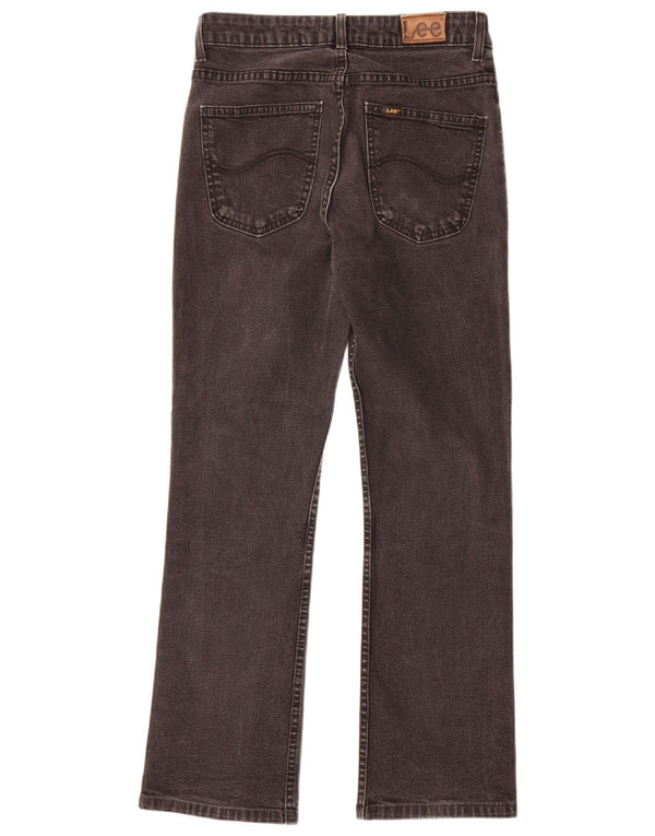 Lee Damen Cameron Straight Jeans W30 L28 Schwarze Baumwolle