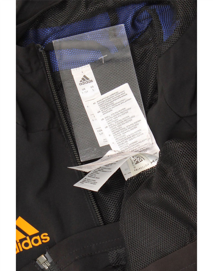 ADIDAS Jungen Real Madrid Kapuzen-Trainingsoberteil, Jacke, 9–10 Jahre, Schwarz