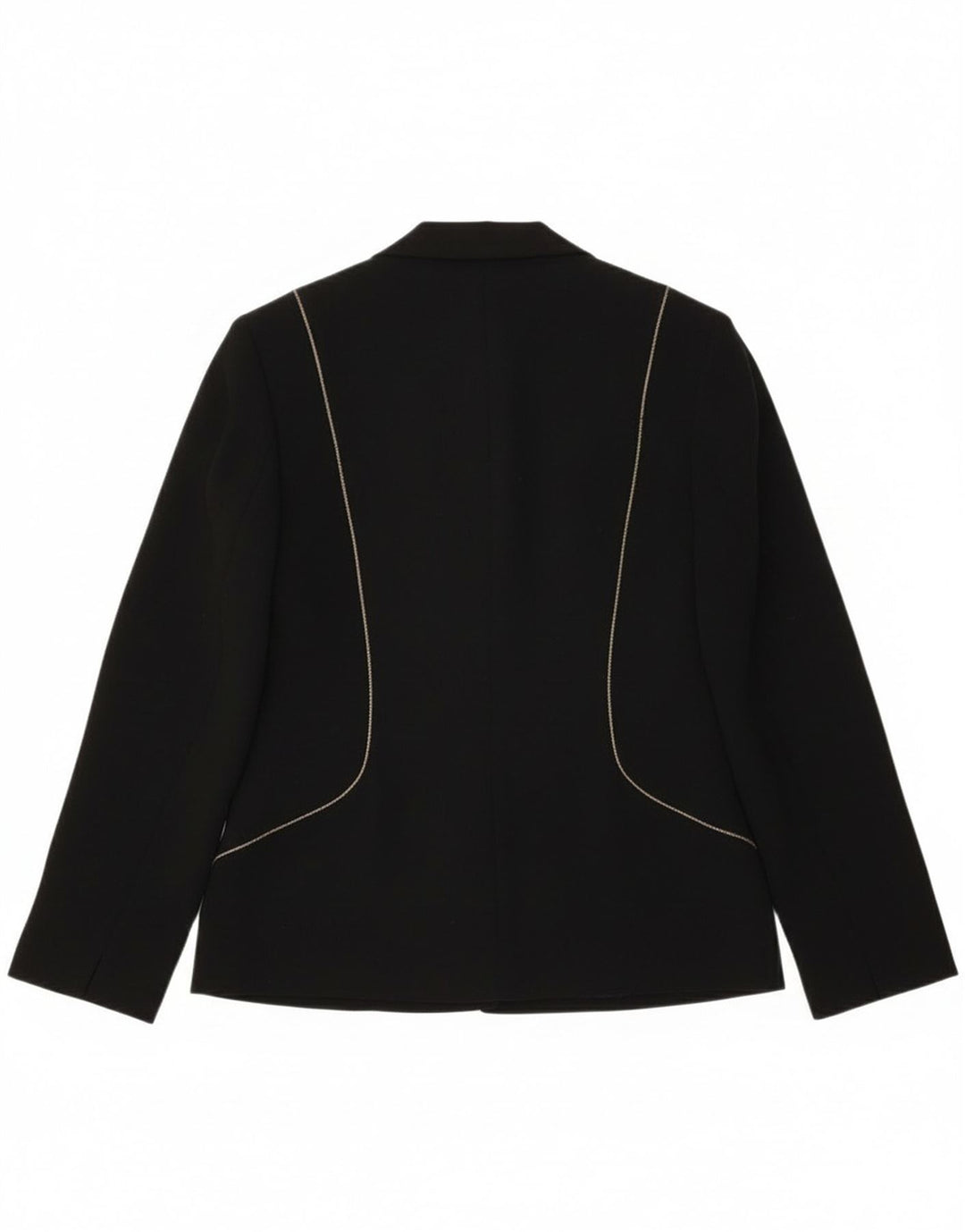 Jacques Vert Damen-Blazerjacke mit 2 Knöpfen, Gr. 10, Größe S, Schwarz, Polyester