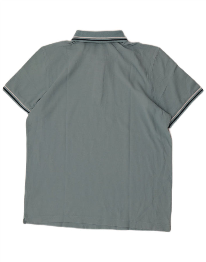 Lotto Herren-Poloshirt, groß, blaue Baumwolle