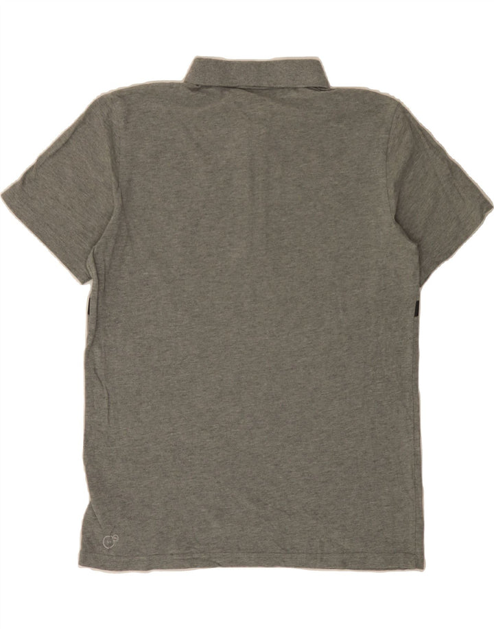 PUMA Mens Graphic Polo Shirt Small Grey Cotton Vintage Puma and Second-Hand Puma from Messina Hembry 