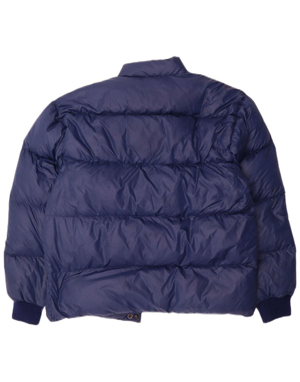 Ball On Herren Wattierte Jacke UK 40 Large Marineblau Polyamid