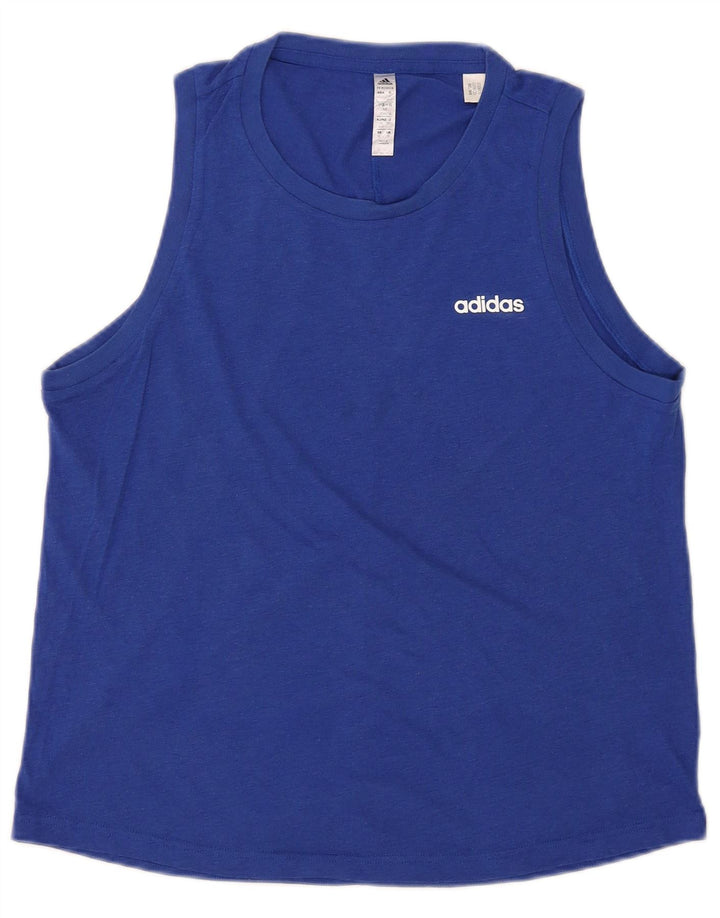 Adidas Herren Aeroready Weste Top UK 38/40 Mittelblaues Polyester