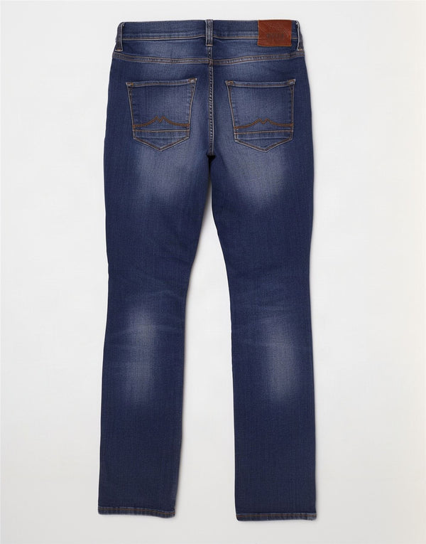 Mustang Herren Vegas Slim Jeans W30 L32 Blaue Baumwolle