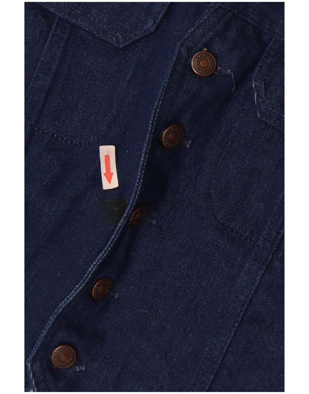 Vintage Herren Jeansweste mittelblaue Baumwolle