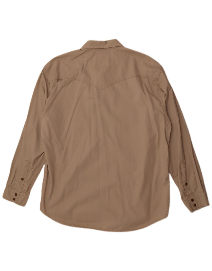 Wrangler Herrenhemd 2XL Beige Baumwolle