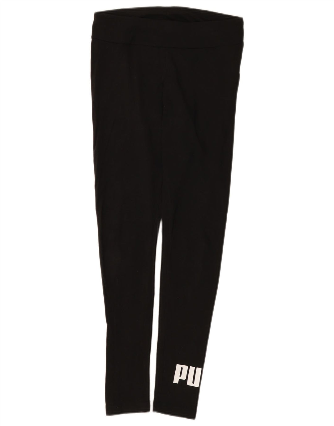 Puma Damen Graphic Leggings UK 8 Small Schwarz Baumwolle