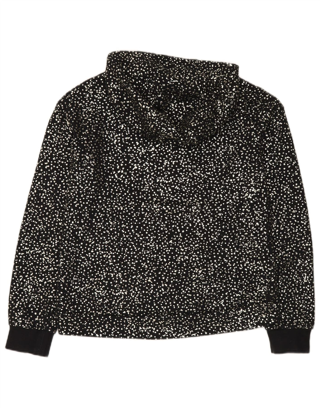 NIKE Kapuzenpullover für Mädchen, 13–14 Jahre, XL, schwarz gepunktete Baumwolle