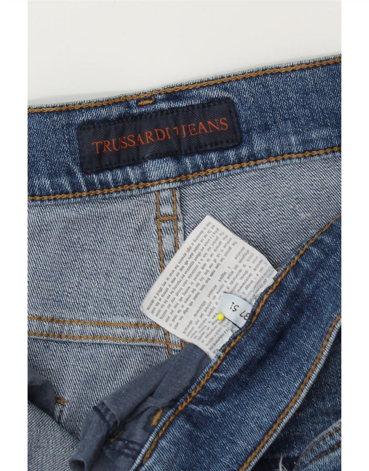 Trussardi Herren Straight Jeans W37 L28 Blau