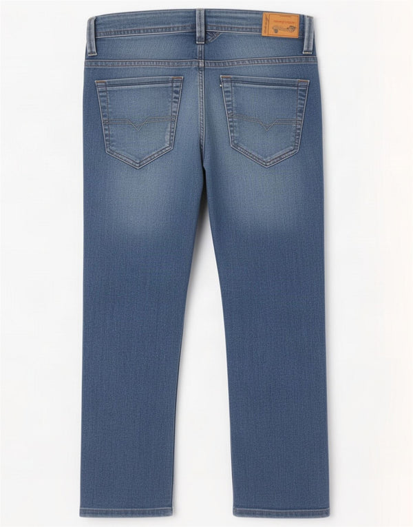 Diesel Jungen Distressed Straight Jeans 15-16 Jahre W30 L26 Blaue Baumwolle