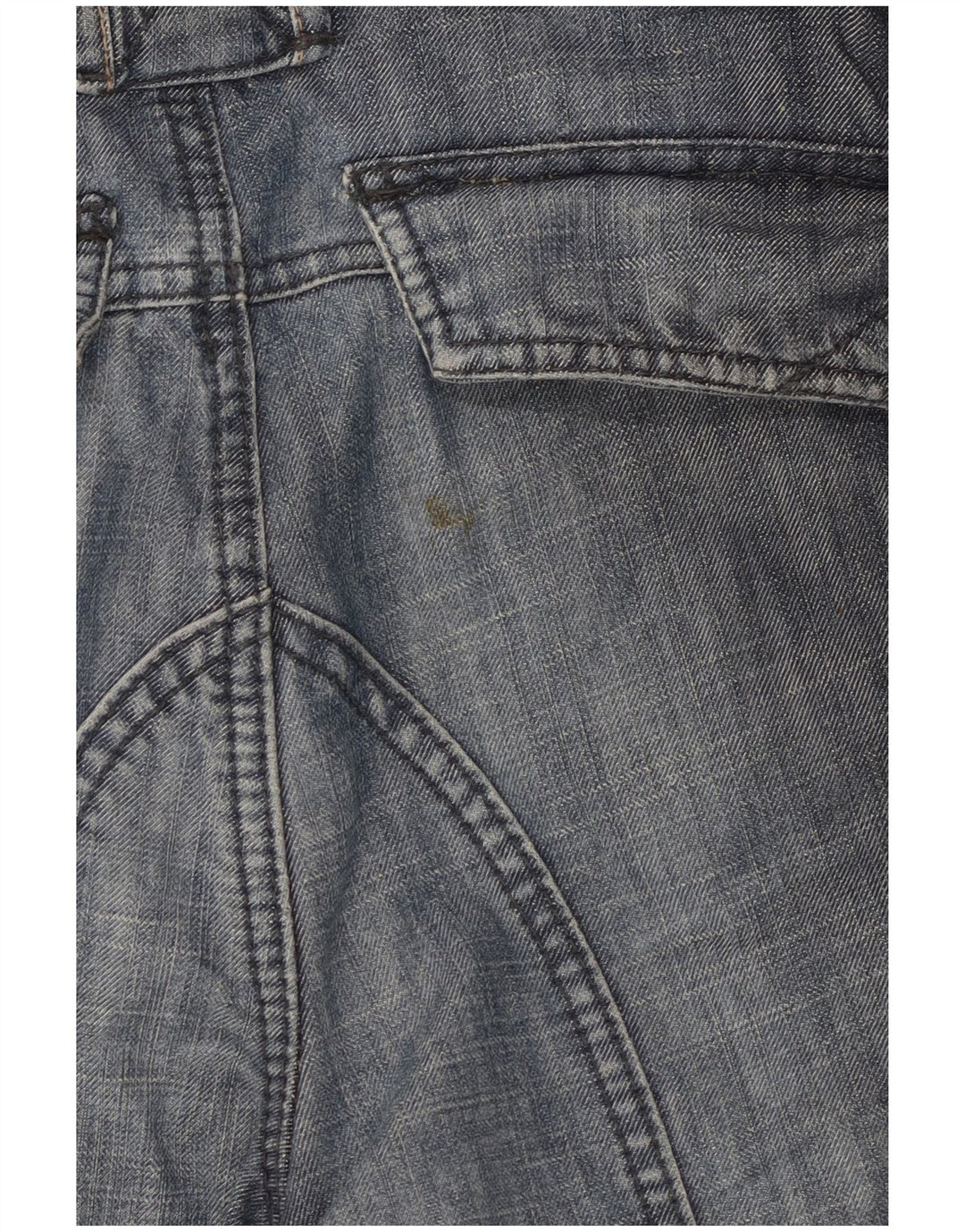 Fat Face Herren Denim-Bermudashorts W32 Mittelblaue Baumwolle