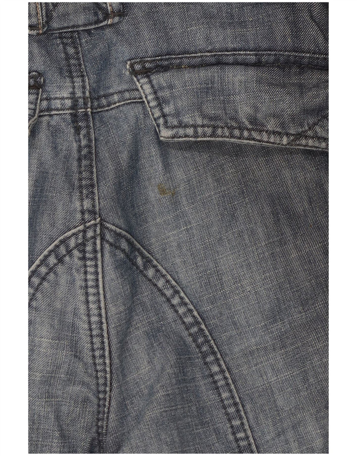 Fat Face Herren Denim-Bermudashorts W32 Mittelblaue Baumwolle