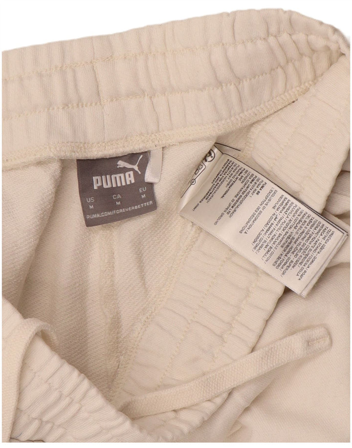 Puma Damen Trainingshose Jogger UK 14 Mittelweiße Baumwolle