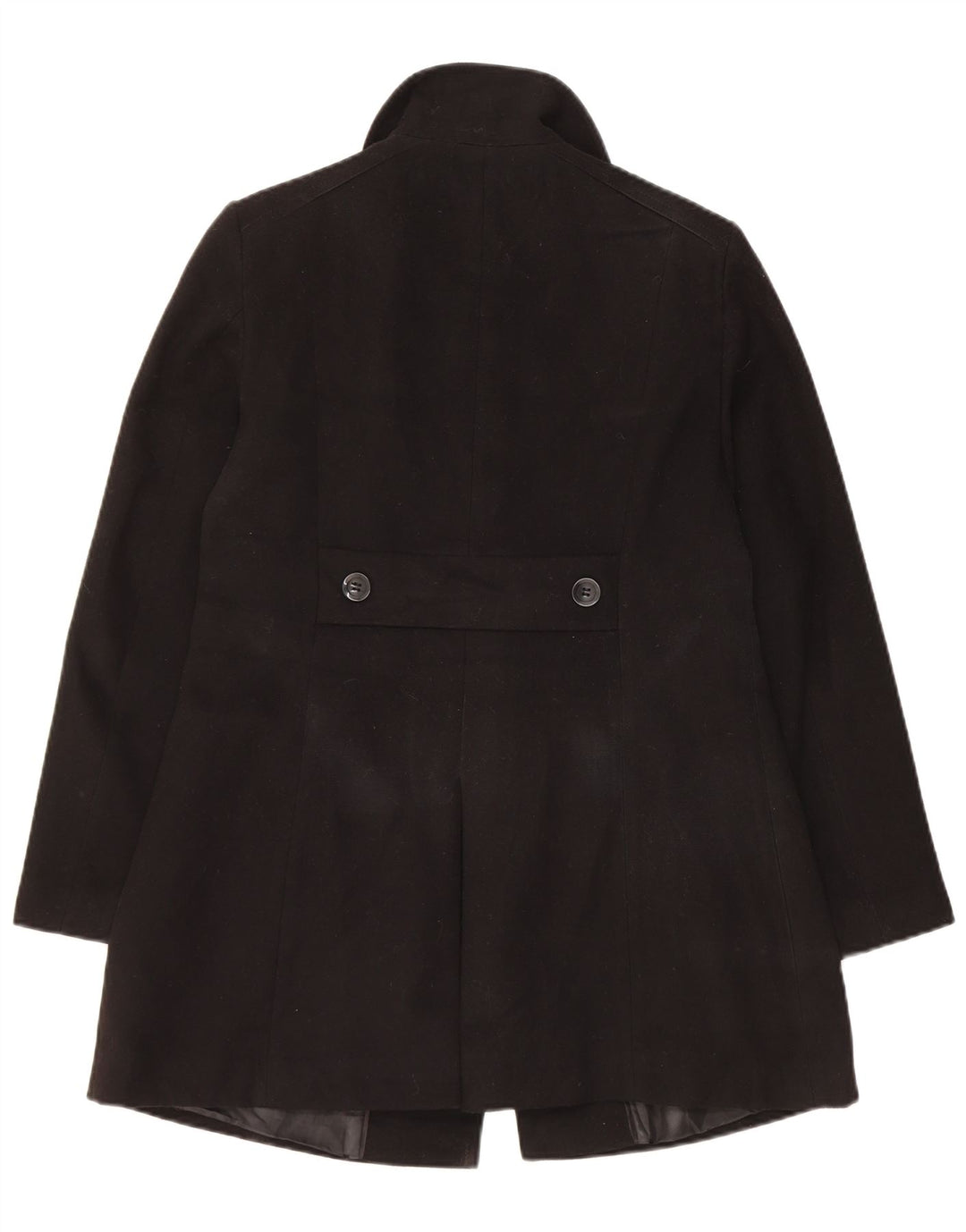 Marks & Spencer Damen-Mantel in normaler Passform, UK 10, Größe S, Schwarz, Polyester