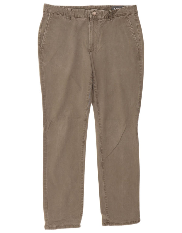 BONOBOS Maßgeschneiderte Slim-Chinohose für Herren, W34, L32, Khaki, Baumwolle