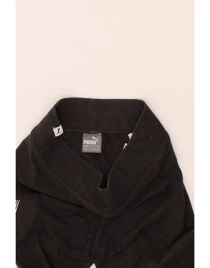 PUMA Womens Graphic Leggings UK 10 Small Grey Cotton Vintage Puma and Second-Hand Puma from Messina Hembry 