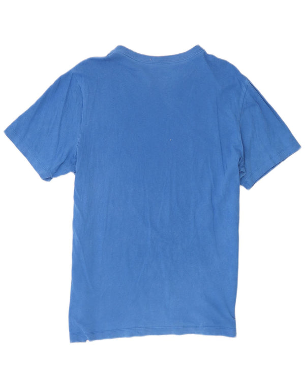 Nike Herren T-Shirt Top Large Blau Baumwolle
