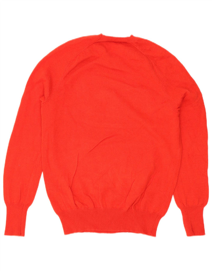 Zara Damen-Pullover mit Rundhalsausschnitt, UK 10, kleine rote Wolle