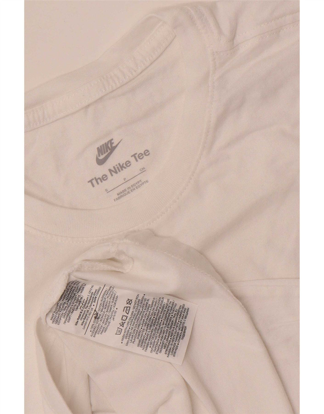 Nike Herren T-Shirt Top Small aus weißer Baumwolle
