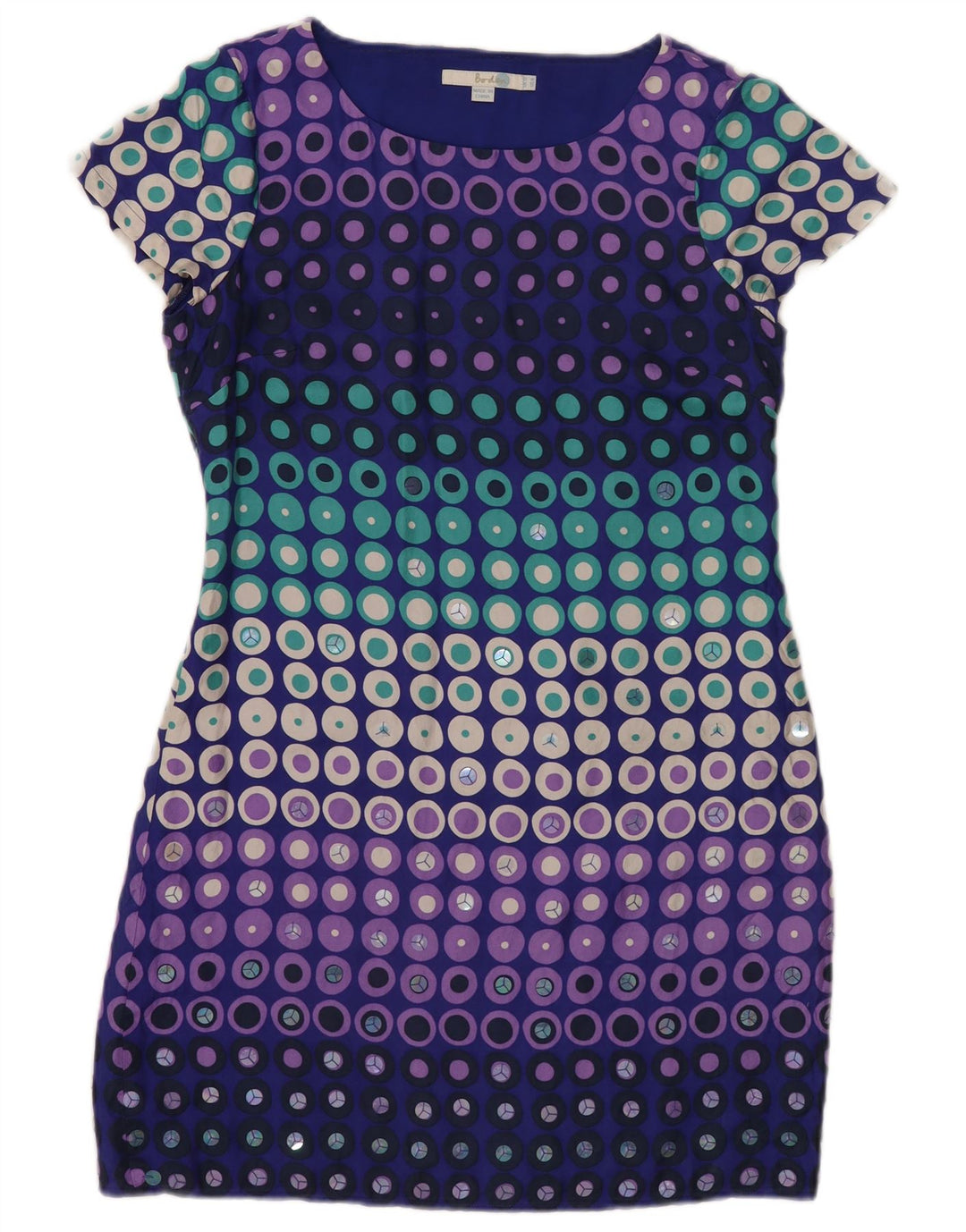Boden Damen-Etuikleid, Größe M, mehrfarbig, geometrisch, Seide, modern, UK-Größe 40