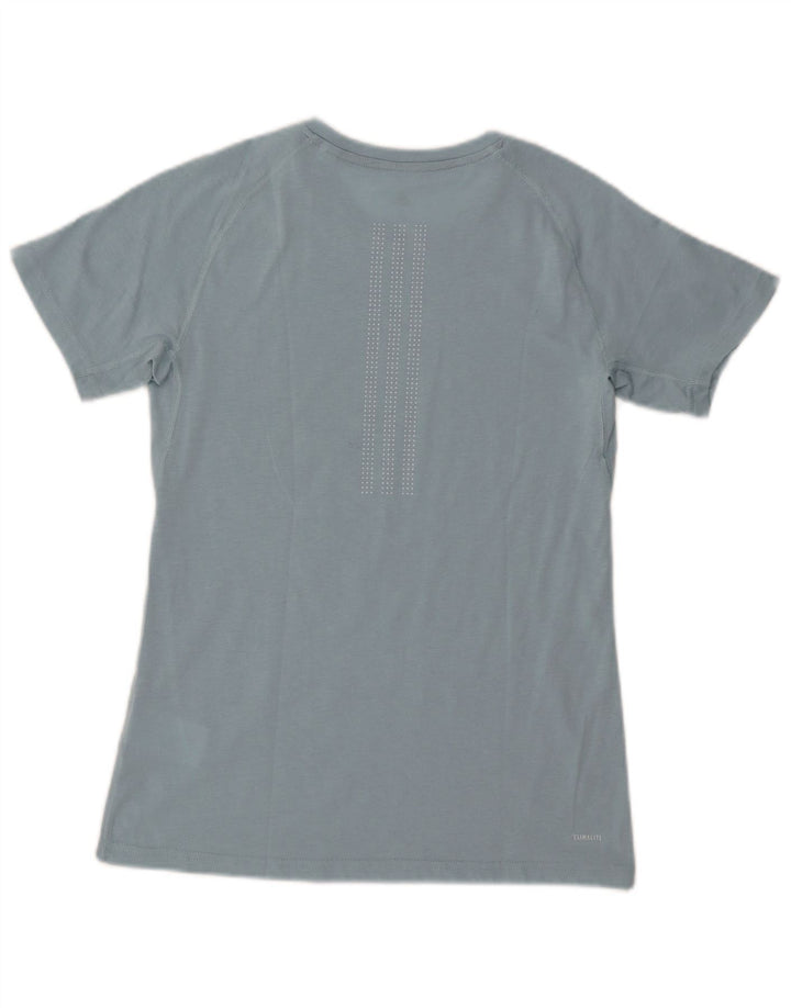 Adidas Herren Climalite T-Shirt Top UK 8/10 Small Blau Polyester