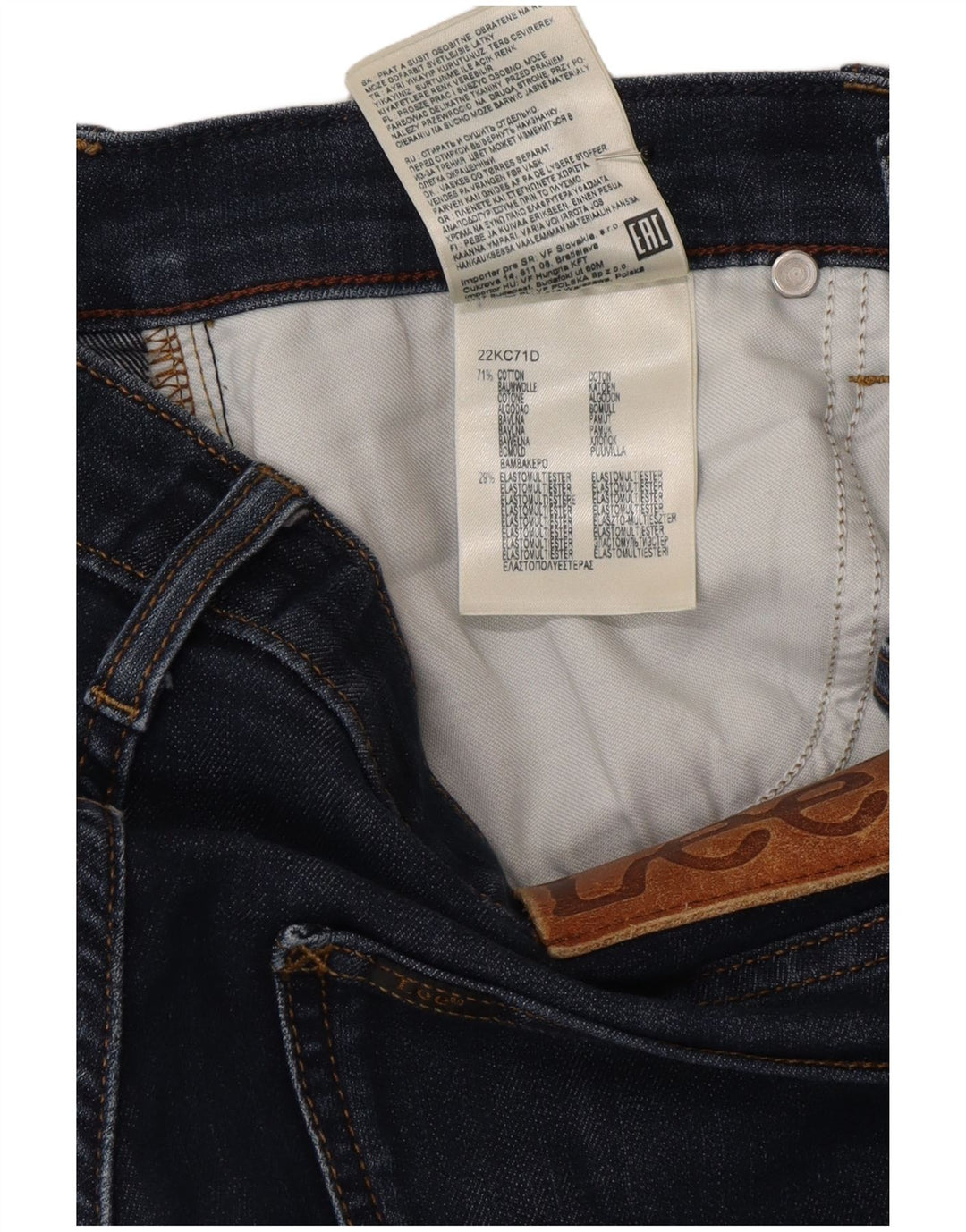 Lee Herren Daren Slim Jeans W29 L32 Marineblau Baumwolle