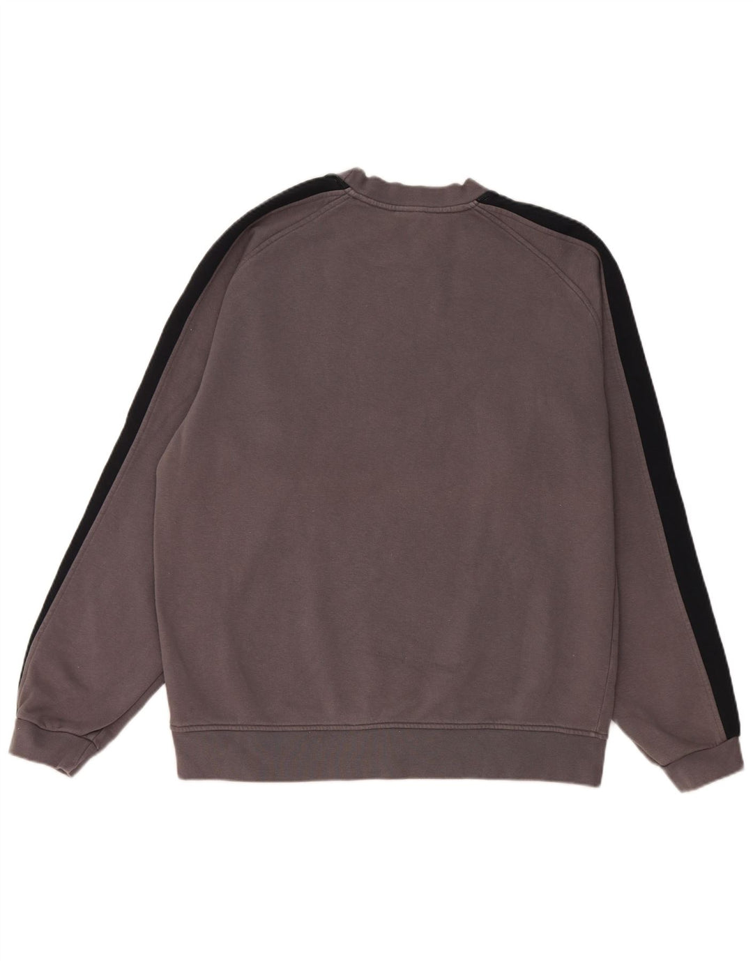 Nike Herren-Sweatshirt-Pullover, groß, graue Farbblock-Baumwolle