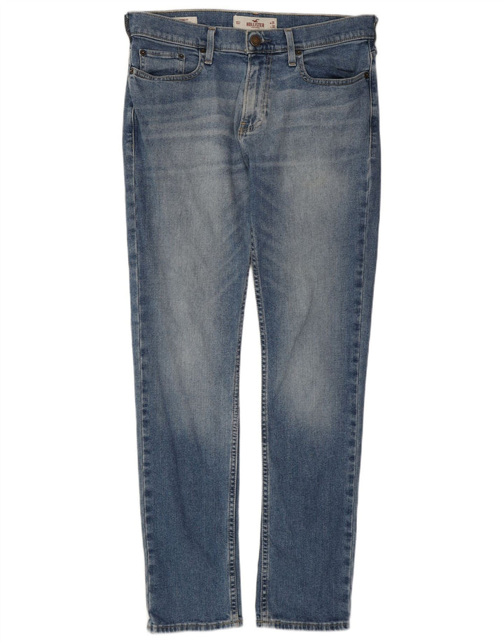 HOLLISTER Herren Skinny Jeans W31 L32 Blaue Baumwolle