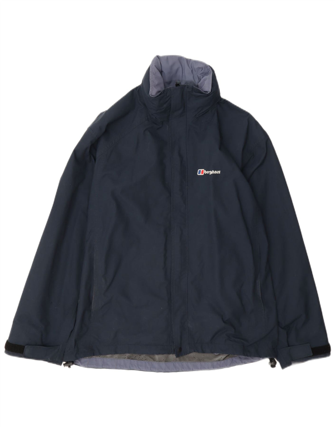 Berghaus Jungen-Regenjacke mit Kapuze, 11–12 Jahre, marineblaues Nylon