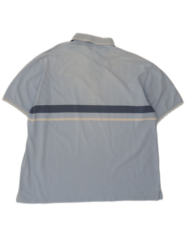 Fred Perry Herren-Poloshirt XL, blau gestreift, Baumwolle