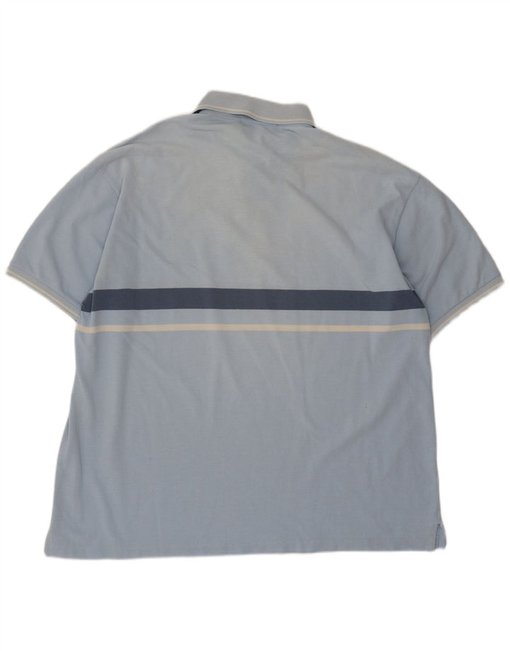 Fred Perry Herren-Poloshirt XL, blau gestreift, Baumwolle